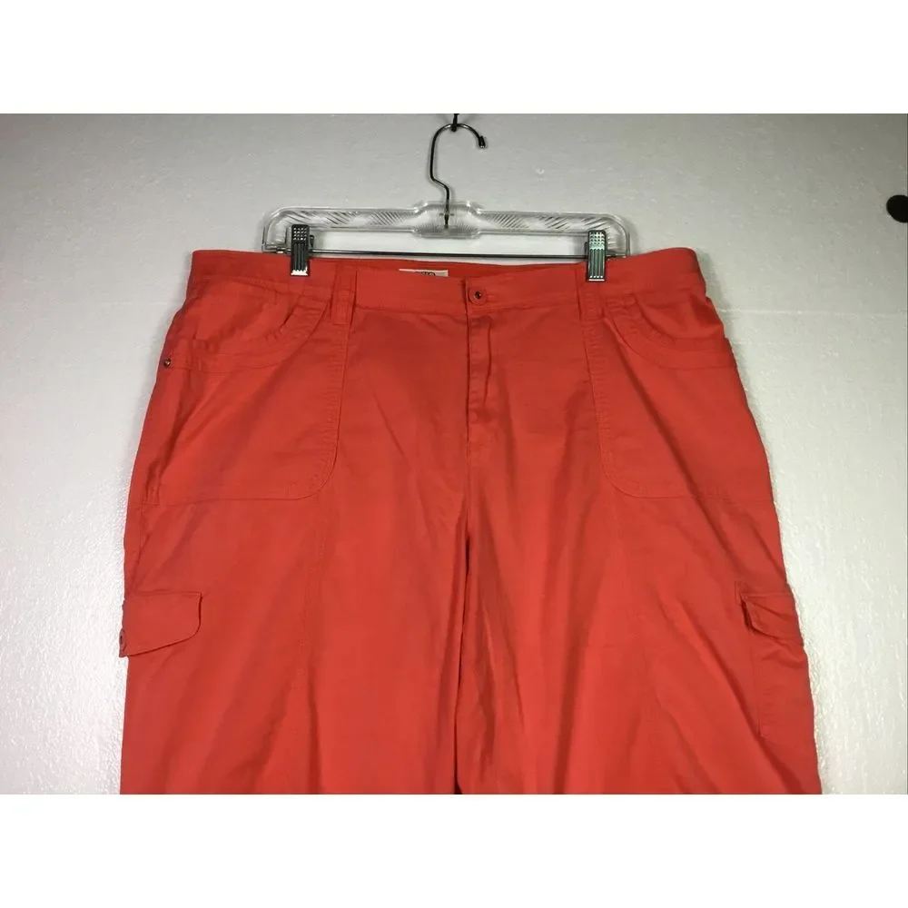Cato Capri Womens Size 18W stretch Denim Salmon color